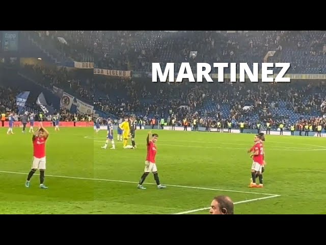 CASEMIRO'S first goal for Man United! MARTINEZ gesture towards the AWAY end!