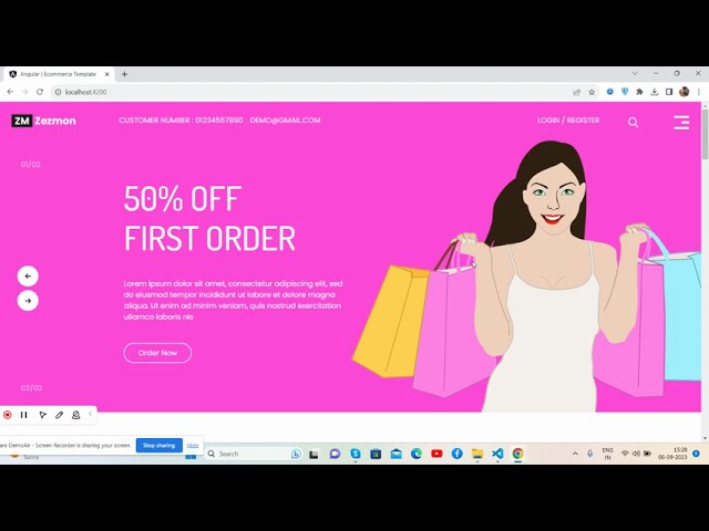 Angular 16 Modern Ecommerce Fully Responsive Website Template Free