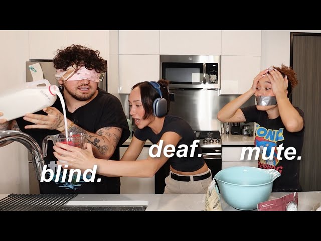 DEAF, BLIND, AND MUTE BAKING CHALLENGE WITH FRAN AND JC CAYLEN