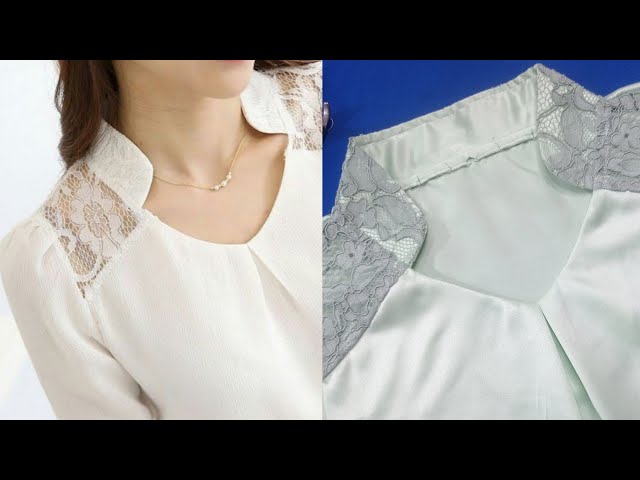 The best sewing tips and tricks for this collar are here | Beautiful Women's shirt collar