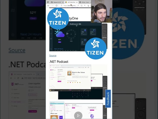 .NET MAUI RC 2 in 60 Seconds, Hello Tizen! #shorts