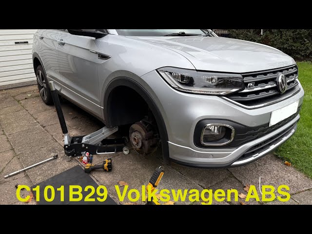 Volkswagen T Roc ABS wheel sensor fault code C101B29