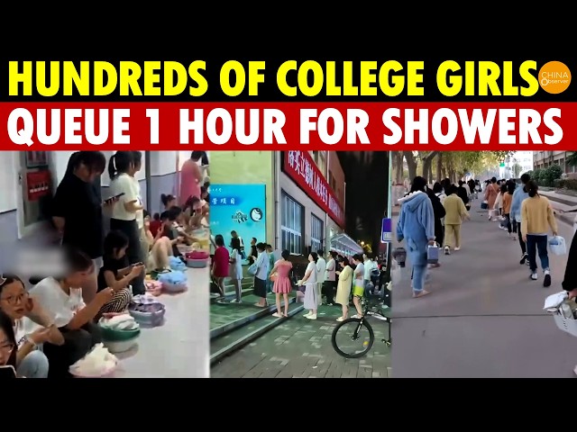 China College Life Shock: Hundreds Of Girls Queue 1 Hour For Showers, Buy Their Own Bunk Ladders