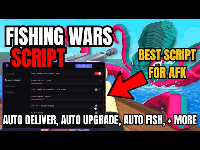 [ NEW ] Roblox Fishing Wars OP Script | Auto Deliver, Auto Fish, Auto Upgrade, Auto Spawn, + More