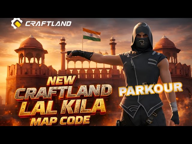 LAL KILA CRAFTLAND MAP || PARKOUR FREEFIREMAX || NITINGAMER 1.M #freefiremax #craftland #ffmcreative