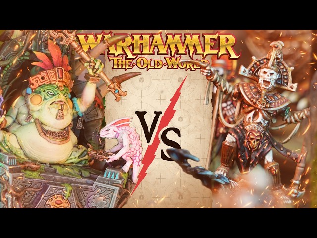 **NEW ARMY** Lizardmen vs Tomb Kings | Warhammer The Old World Battle Report