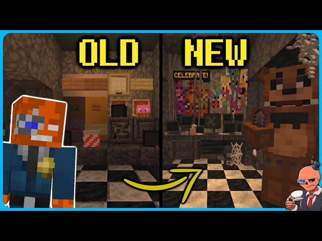 I rebuilt my old working FNAF 1 map in Minecraft