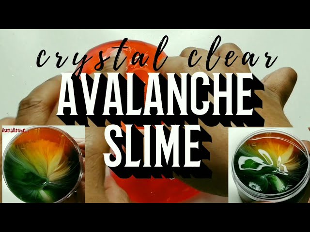 how I make my CRYSTAL CLEAR AVALANCHE SLIME || THE CANADIAN SLIMER