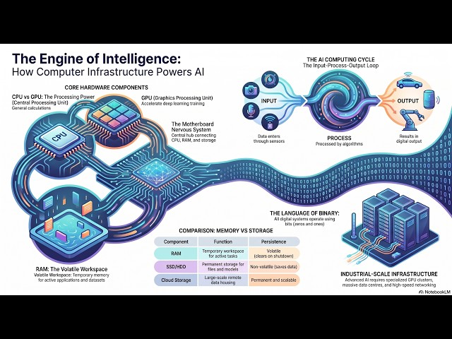 What is a Computer? CPU, GPU, RAM & Storage Explained | AI Engineering Course EP2