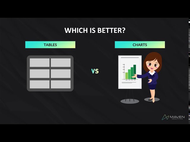 Data Visualization with Tables vs Charts