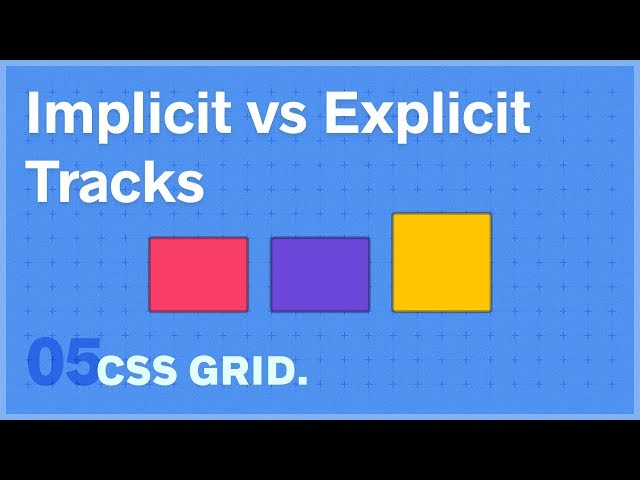 CSS GRID: Implicit vs Explicit Tracks — 5 of 25