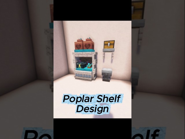 Poplar Shelf Design🗄️ #shorts