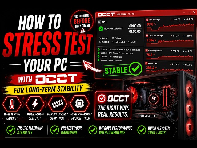 Stress Test Your PC: OCCT Tutorial for Long Term Stability