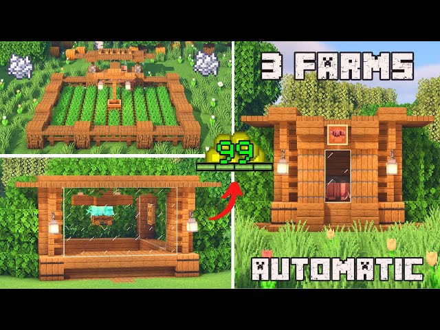 3 EASY Automatic Farms in Minecraft 1.21.11 - Java & Bedrock | Tutorial