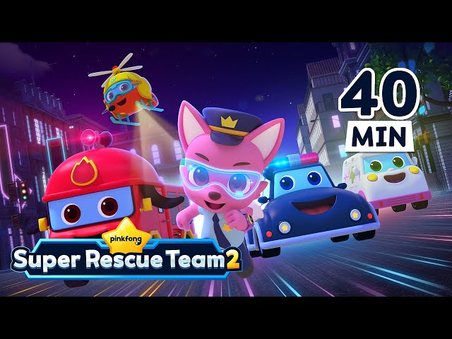 [ALL] Super Rescue Team｜Full Episodes 1-12｜Car Cartoons for Kids｜Pinkfong Super Rescue Team