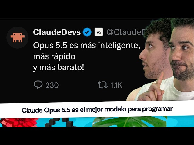 Noticias programación: Opus 5.5 - Problema de ser programador senior - Casos de uso Jev #CaféCodely
