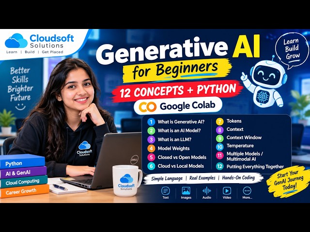 Generative AI for Beginners – Learn GenAI Concepts with Python Google Colab