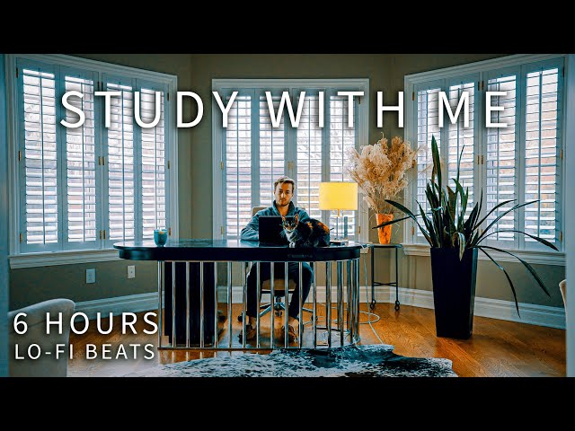 Study With Me (6 HOURS) | Lofi Beats + Nature Breaks (25/5 Pomodoro)