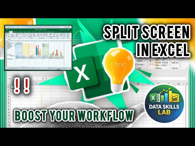 Split screen in Excel | Excel tutorial | DataSkillsLab 