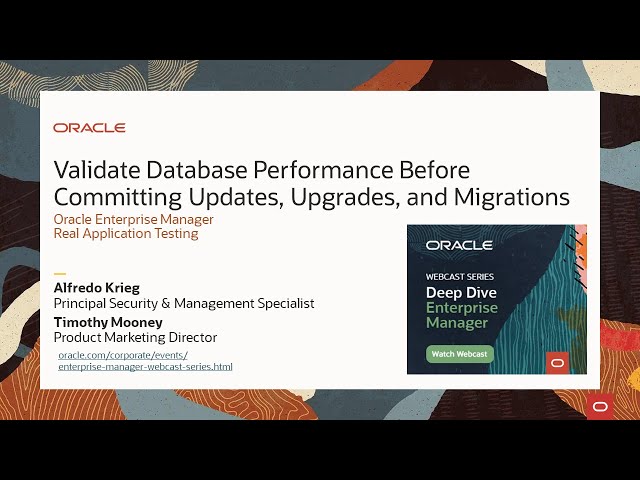 Webinar: Validate Database Performance Before Committing Updates, Upgrades, and Migrations