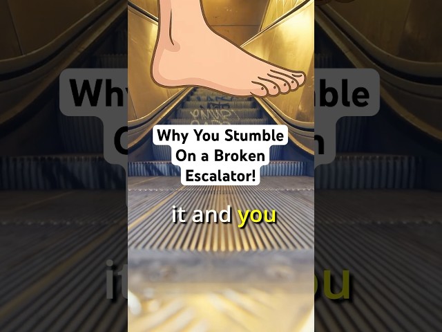 Why You Stumble on a Broken Escalator