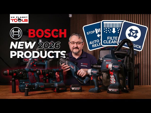 NEW Bosch 18V Tools for 2026! The Features Pros Have Been Waiting For!