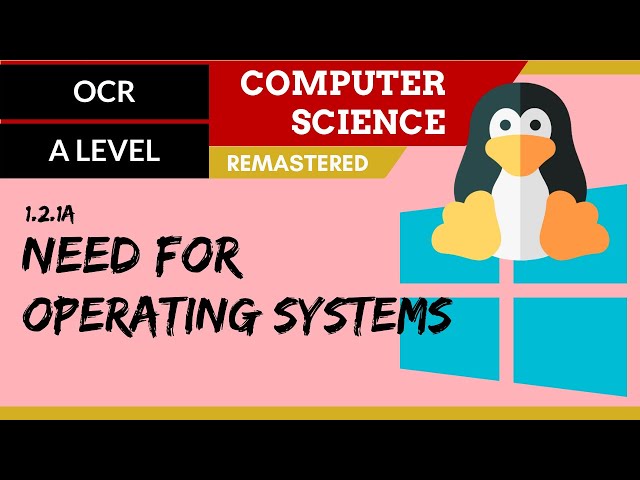 13. OCR A Level (H046-H446) SLR4 - 1.2 Need for operating systems