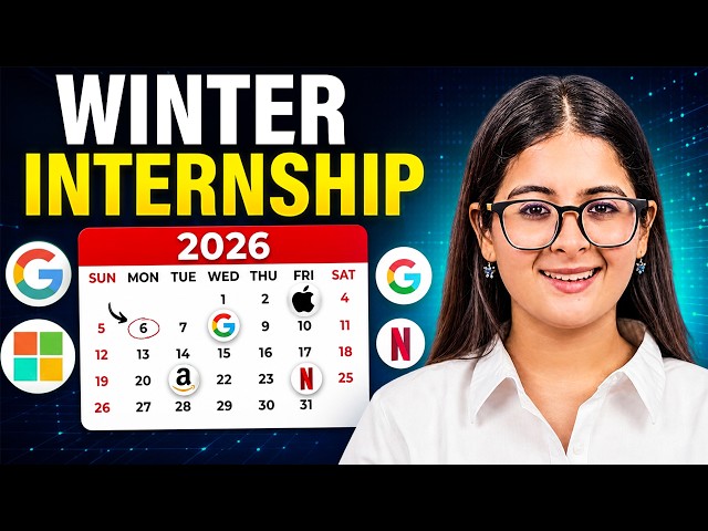 STOP Wasting Time - Do THIS to Get PAID Winter Internships in 2026-2027 (Real Internship Calendar)