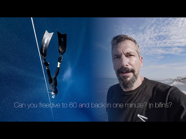 Gone in 60 seconds - can you freedive to 60  and back in a minute? In bifins?