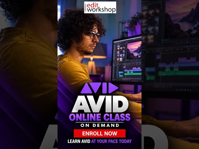 Learn Avid Media Composer Online at Your Own Pace | On-Demand Training #Shorts