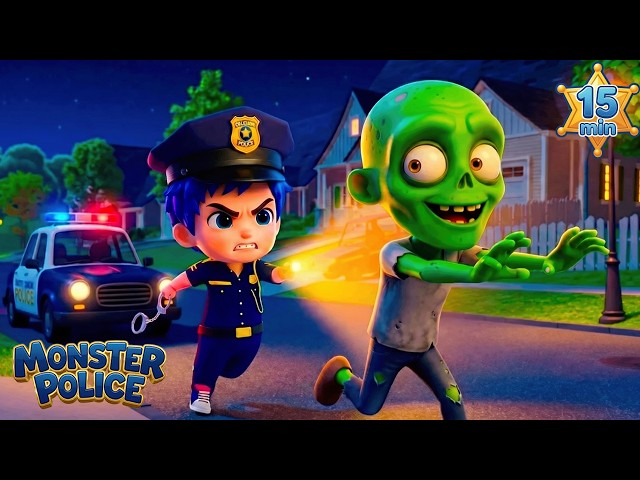 Monster Police 🚨 | Kids Songs & Nursery Rhymes with Baby Blue