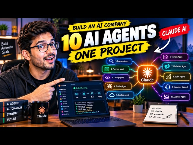 I Built an AI Company With Claude — 10 Agents, One Project