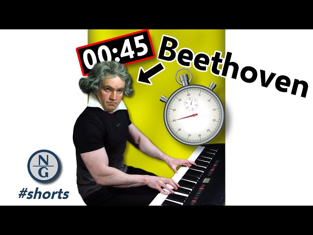 Beethoven at a Glance | 45 seconds, 8 pieces you should know #Shorts