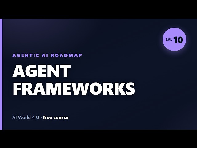 Top AI Agent Frameworks: LangGraph, CrewAI, AutoGen & OpenAI Agents SDK | Agentic AI Roadmap #10