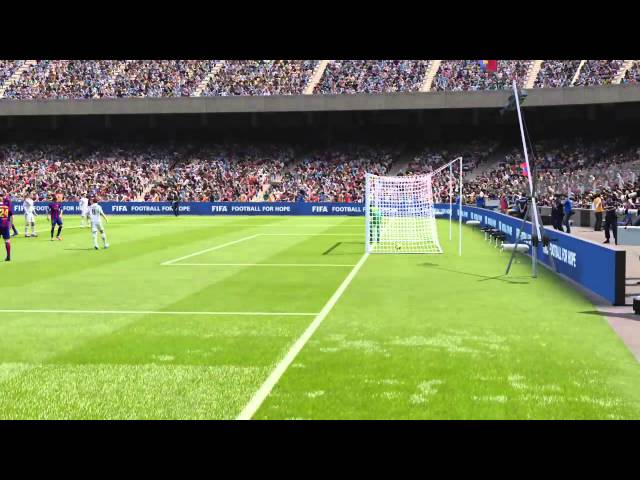 Fifa 15 Cr7 Freekick - Ronaldo Freekick from 35m vs Barca