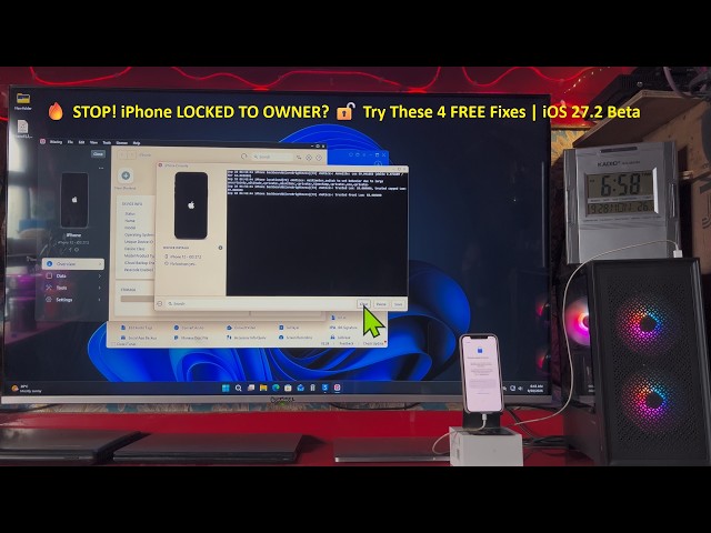 iPhone LOCKED TO OWNER?! 🚨 Don’t Panic — 🔓4 FREE Methods | iOS 27.2 Beta✅