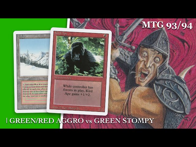 Red/Green Aggro vs Green Stompy | Old School Magic the Gathering (MTG) | 432