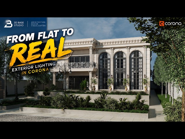 I Made This Exterior Look Realistic Using ONLY Lighting | Corona Renderer