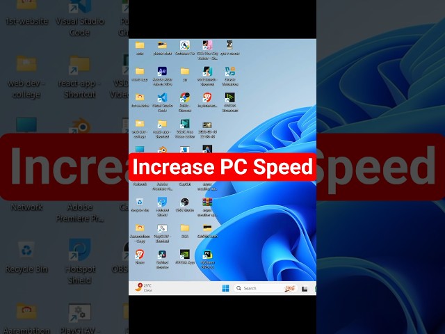 How to increase PC Speed most people only know temp #cswithharsh #computerscience #pc #shorts