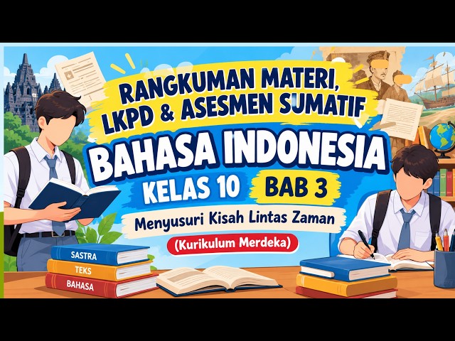 Grade 10 Indonesian Material Summary Chapter 3: Exploring Stories Across Eras | Merdeka Curriculum