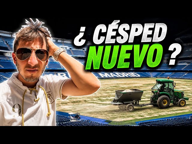 🚧PITCH RENOVATION UNDERWAY 🌱🚜 Santiago Bernabéu Construction