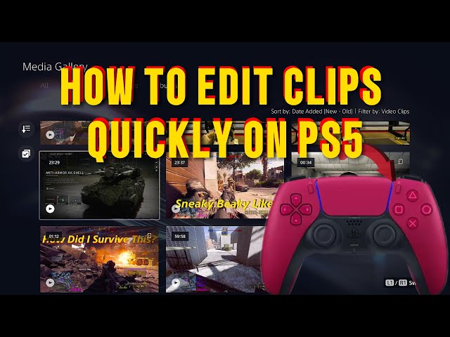 The Fastest Way to Edit Clips on PS5
