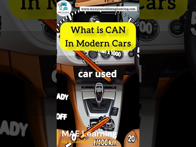 🚗 What is CAN in Modern Car? Controller Area Network| #embeddedsystems #automobile
