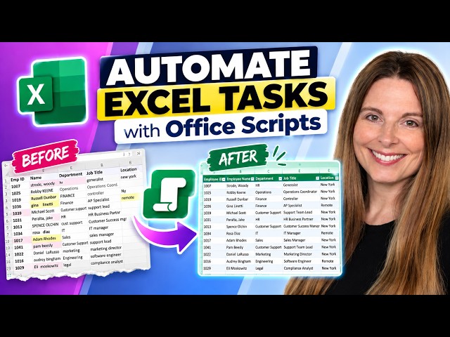 Automate Excel Tasks with Office Scripts and AI -  Stop Repeating Excel Actions Manually!