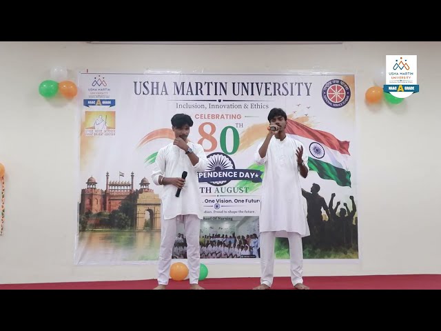 Vande Mataram The Usha Martin University, Ranchi Campus Sings for India
