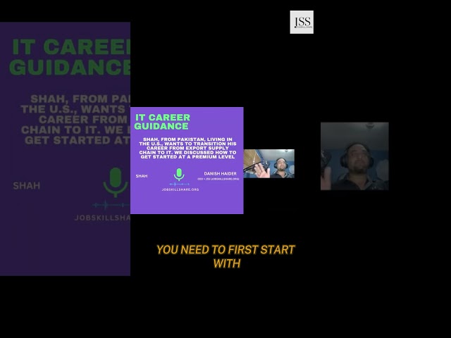 HOW to start your IT career with online courses #shortsvideo