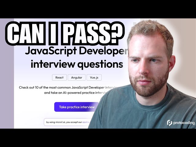 AI Interviews Me for a JavaScript Developer Job (React, Angular)