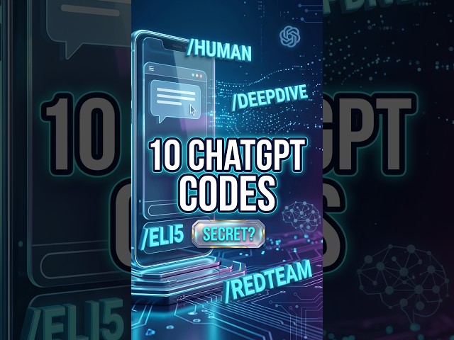 10 ChatGPT Secret Codes You NEED to Know 🤯  AI Tips #Shorts