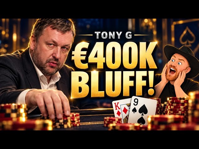Tony G Faces a €400,000 Bluff… With Just One Pair!