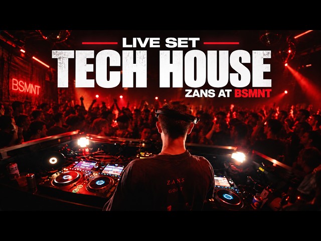 LIVE SET | Tech House Minimal Bass House Melodic Techno Set - ZANS @ BSMNT | Boston | Sep 19 - 2026